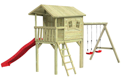 CRAZY Benny Design-Spielhaus mit Schaukel