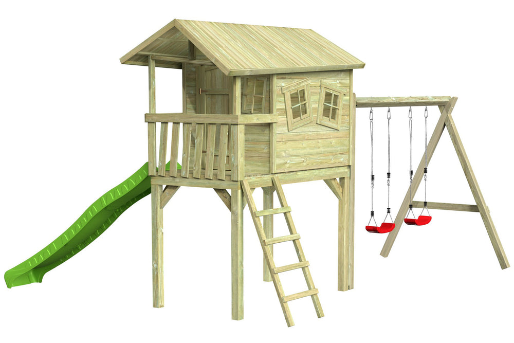 CRAZY Benny Design-Spielhaus mit Schaukel