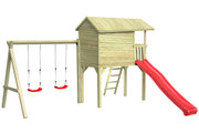 CRAZY Benny Design-Spielhaus mit Schaukel