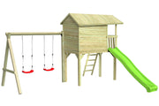 CRAZY Benny Design-Spielhaus mit Schaukel