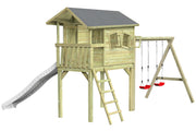 CRAZY Benny Design-Spielhaus mit Schaukel