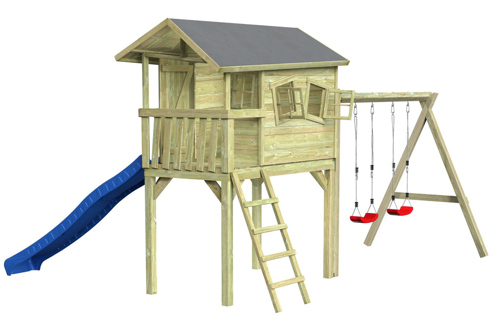 CRAZY Benny Design-Spielhaus mit Schaukel
