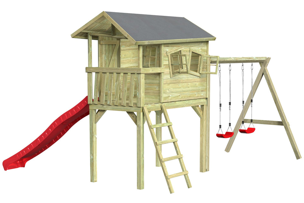 CRAZY Benny Design-Spielhaus mit Schaukel