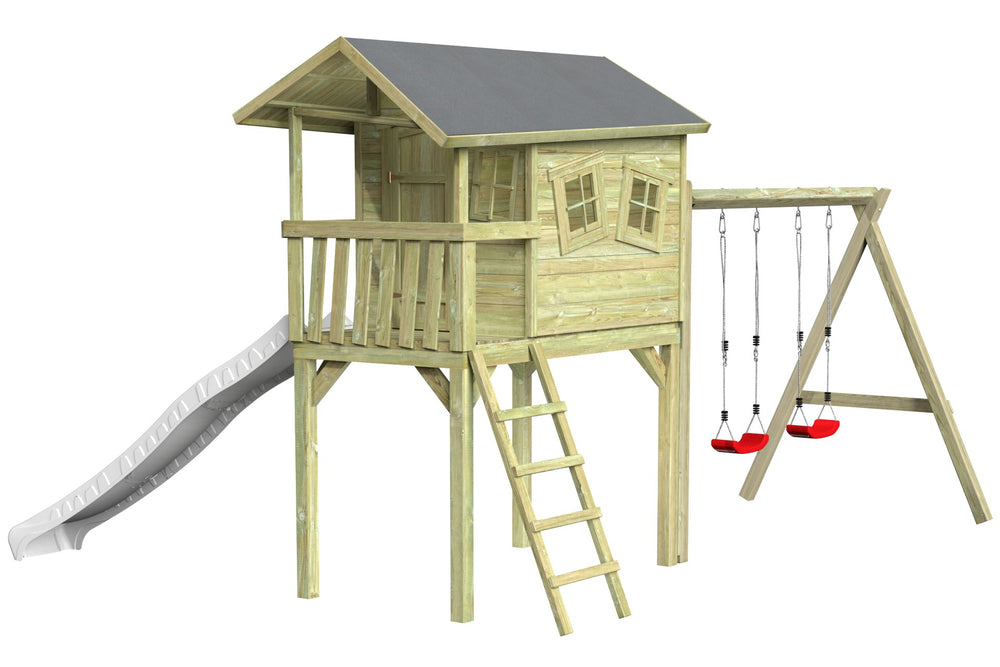 CRAZY Benny Design-Spielhaus mit Schaukel