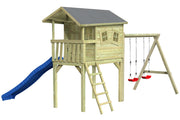 CRAZY Benny Design-Spielhaus mit Schaukel
