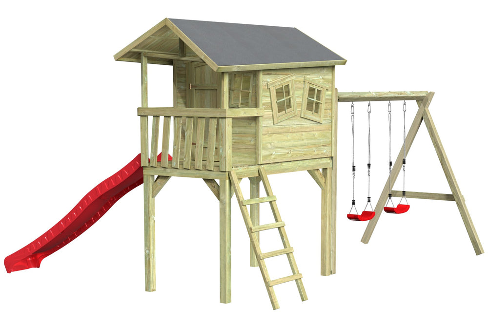 CRAZY Benny Design-Spielhaus mit Schaukel