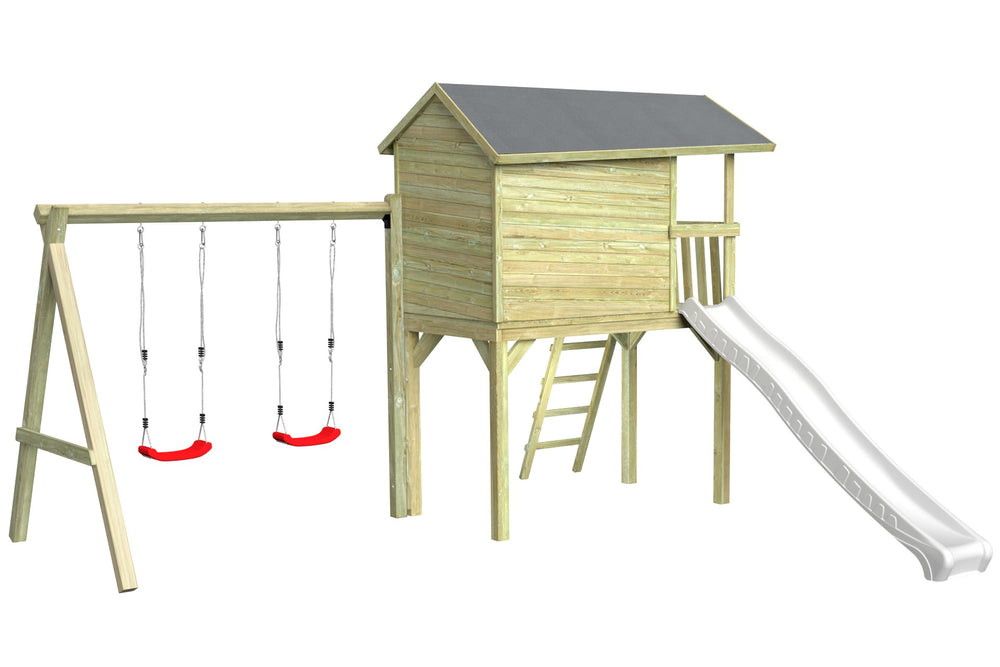 CRAZY Benny Design-Spielhaus mit Schaukel