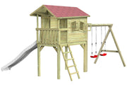 CRAZY Benny Design-Spielhaus mit Schaukel