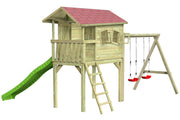 CRAZY Benny Design-Spielhaus mit Schaukel