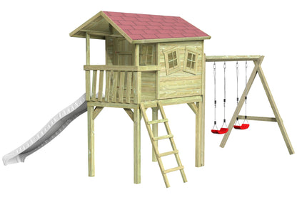 CRAZY Benny Design-Spielhaus mit Schaukel