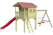 CRAZY Benny Design-Spielhaus mit Schaukel