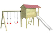 CRAZY Benny Design-Spielhaus mit Schaukel