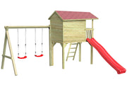 CRAZY Benny Design-Spielhaus mit Schaukel