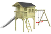CRAZY Benny Design-Spielhaus mit Schaukel