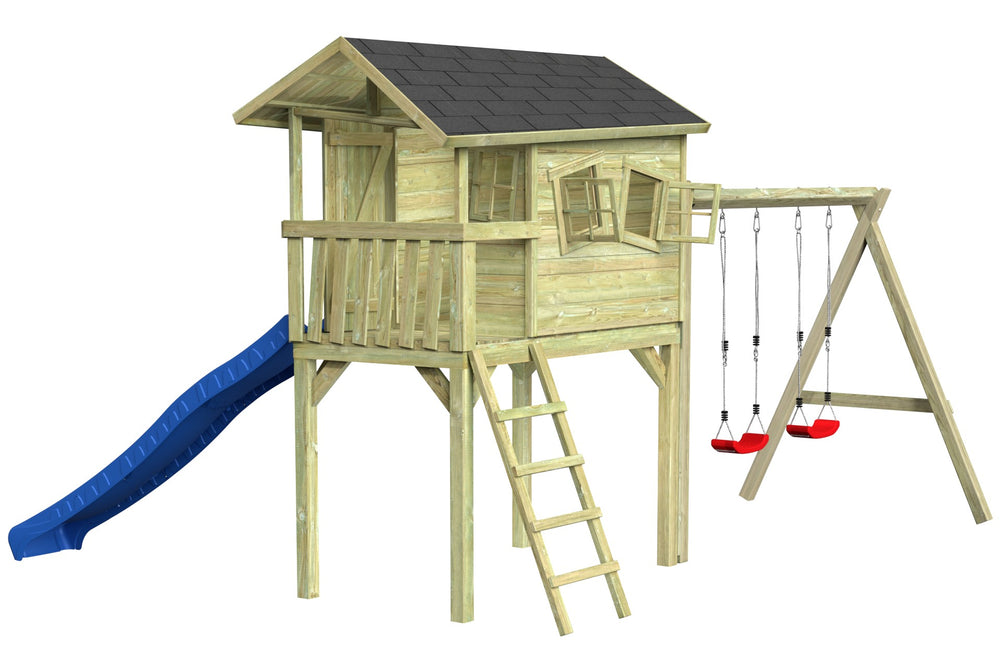 CRAZY Benny Design-Spielhaus mit Schaukel