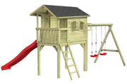 CRAZY Benny Design-Spielhaus mit Schaukel