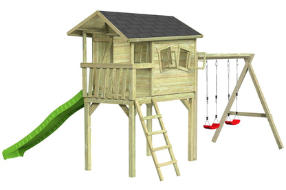 CRAZY Benny Design-Spielhaus mit Schaukel