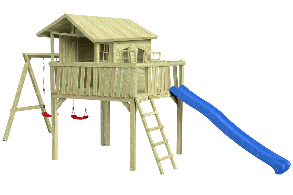 CRAZY Maxi Design-Baumhaus mit Schaukel