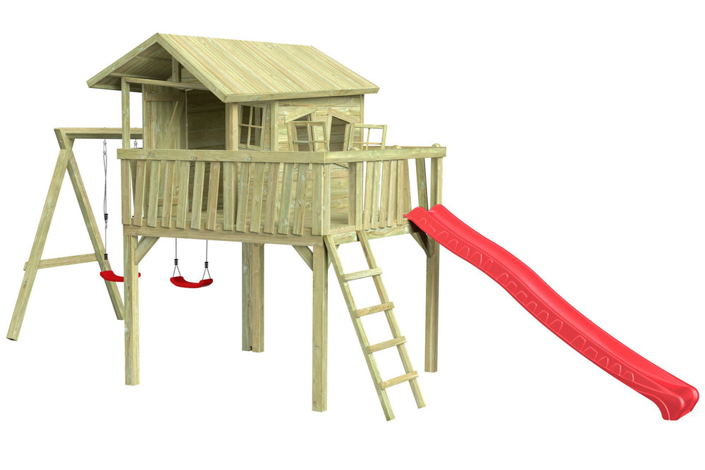 CRAZY Maxi Design-Baumhaus mit Schaukel