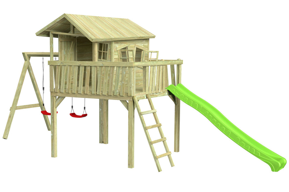CRAZY Maxi Design-Baumhaus mit Schaukel