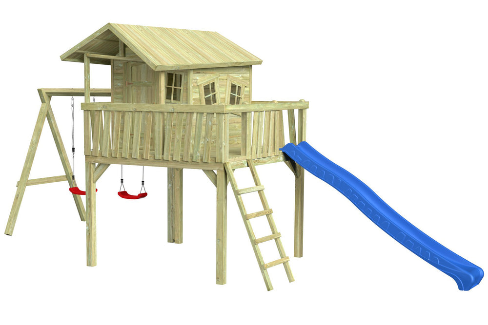 CRAZY Maxi Design-Baumhaus mit Schaukel