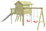 CRAZY Maxi Design-Baumhaus mit Schaukel