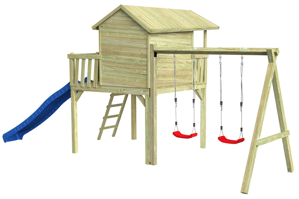 CRAZY Maxi Design-Baumhaus mit Schaukel