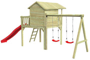 CRAZY Maxi Design-Baumhaus mit Schaukel