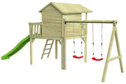 CRAZY Maxi Design-Baumhaus mit Schaukel