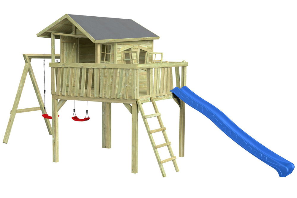 CRAZY Maxi Design-Baumhaus mit Schaukel