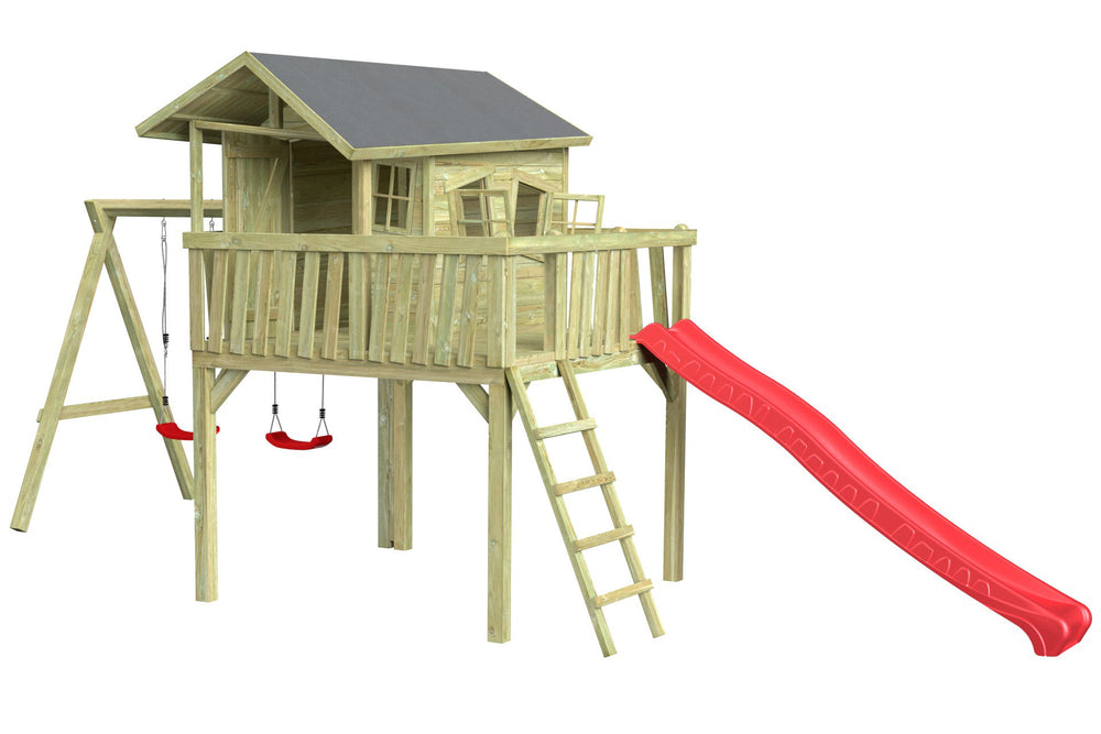 CRAZY Maxi Design-Baumhaus mit Schaukel