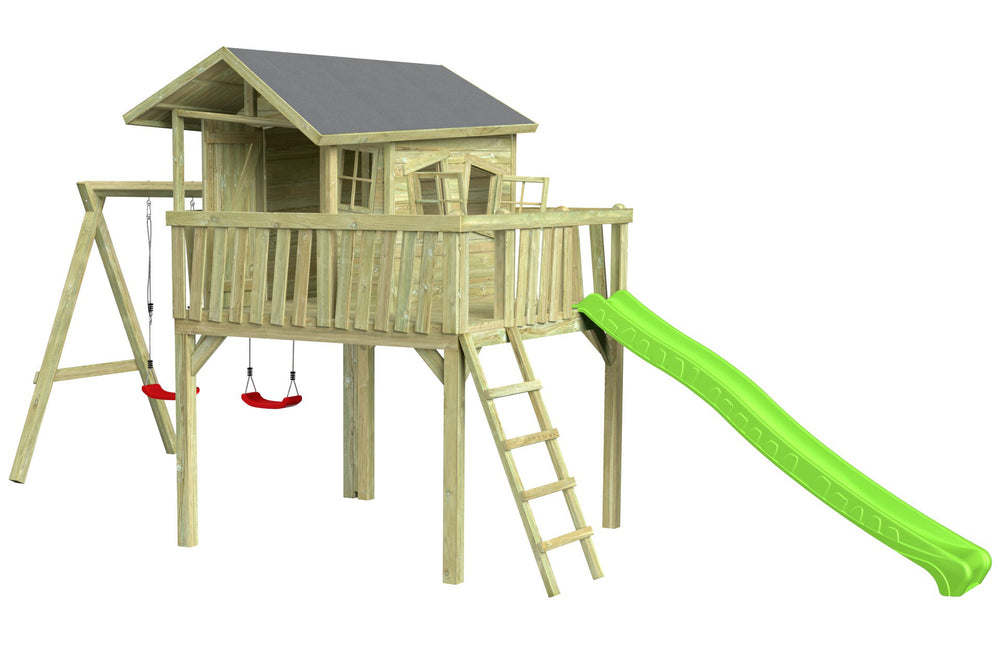 CRAZY Maxi Design-Baumhaus mit Schaukel