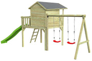CRAZY Maxi Design-Baumhaus mit Schaukel