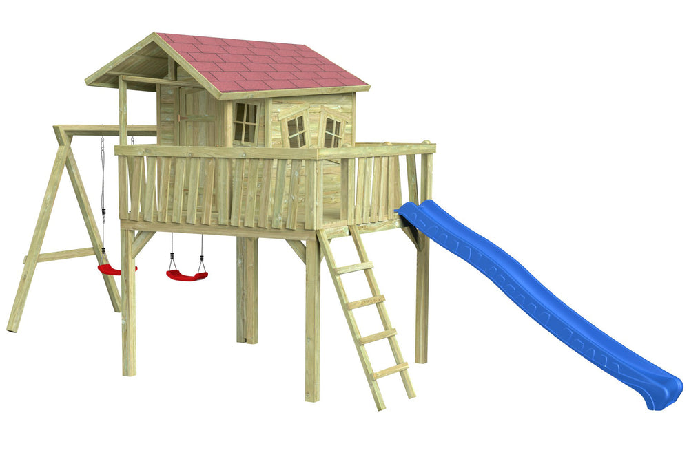 CRAZY Maxi Design-Baumhaus mit Schaukel