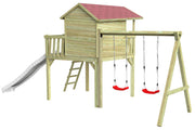 CRAZY Maxi Design-Baumhaus mit Schaukel