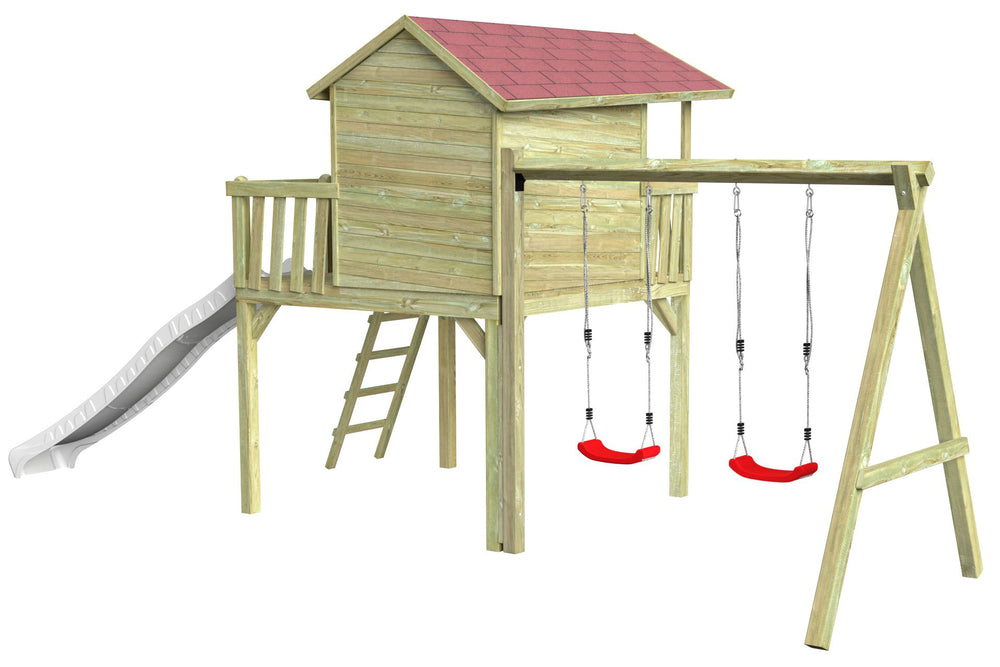 CRAZY Maxi Design-Baumhaus mit Schaukel