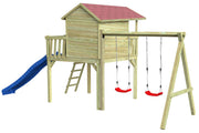 CRAZY Maxi Design-Baumhaus mit Schaukel