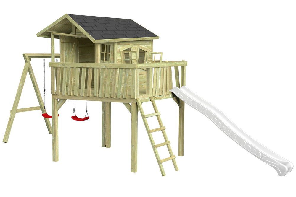 CRAZY Maxi Design-Baumhaus mit Schaukel