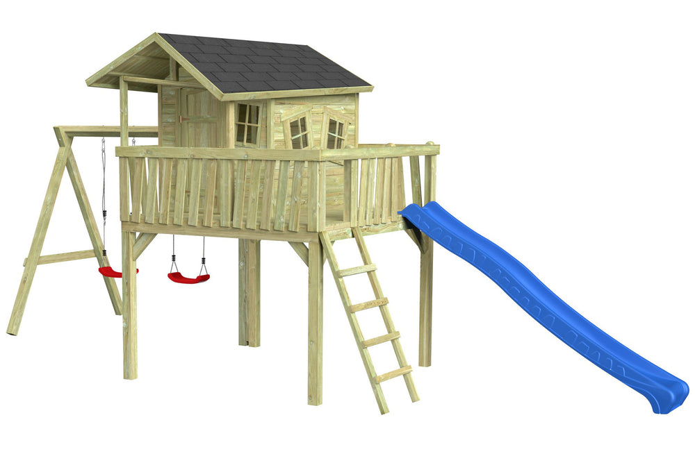 CRAZY Maxi Design-Baumhaus mit Schaukel