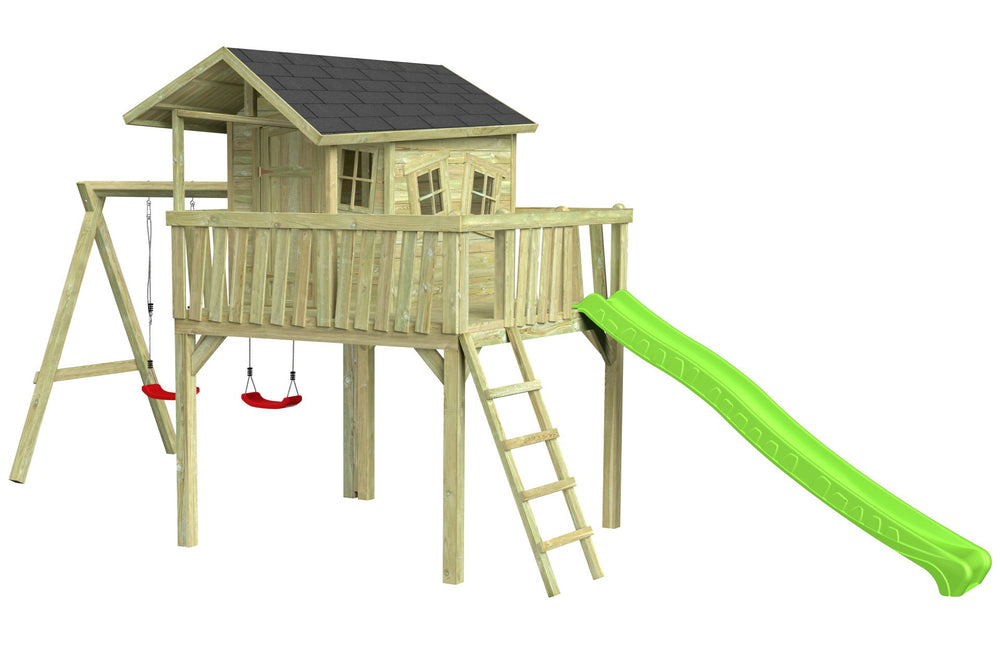 CRAZY Maxi Design-Baumhaus mit Schaukel