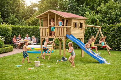 CRAZY Leon Design-Stelzenhaus mit Schaukel