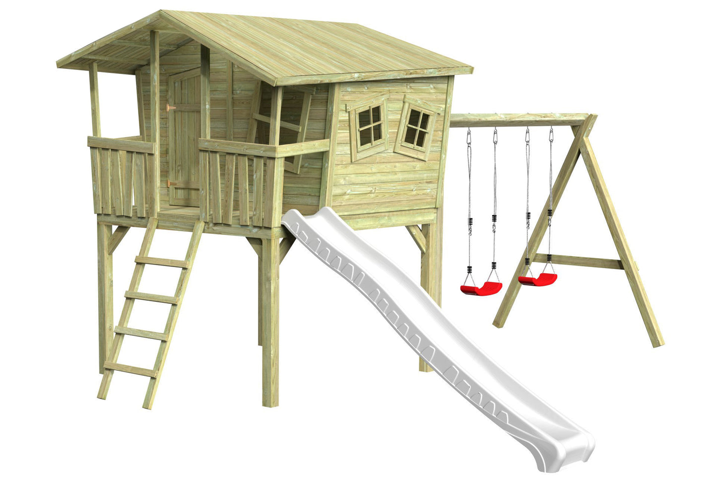 CRAZY Leon Design-Stelzenhaus mit Schaukel