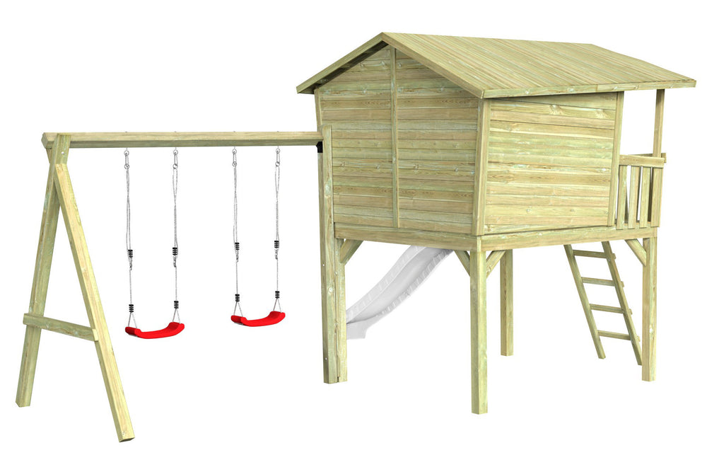 CRAZY Leon Design-Stelzenhaus mit Schaukel