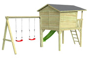 CRAZY Leon Design-Stelzenhaus mit Schaukel