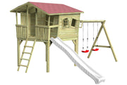 CRAZY Leon Design-Stelzenhaus mit Schaukel