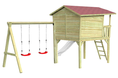 CRAZY Leon Design-Stelzenhaus mit Schaukel