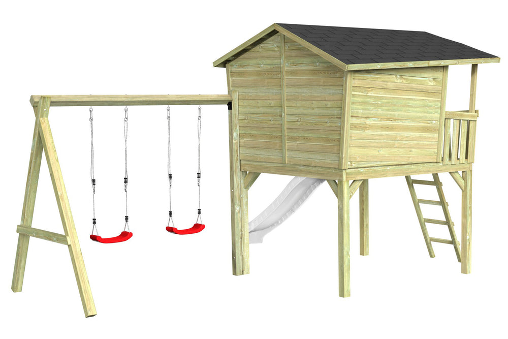 CRAZY Leon Design-Stelzenhaus mit Schaukel