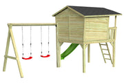 CRAZY Leon Design-Stelzenhaus mit Schaukel