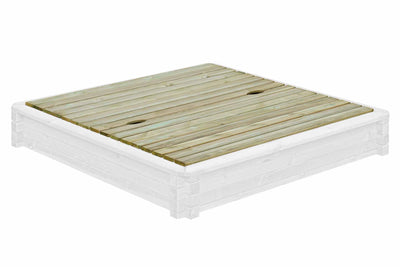 Sandkastenabdeckung aus Holz für Sandkästen 180 x 180 cm