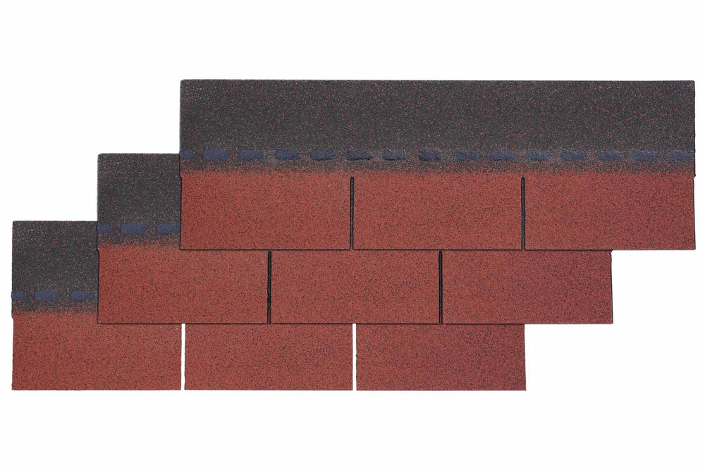 Bitumenschindeln Rot (3 m²)